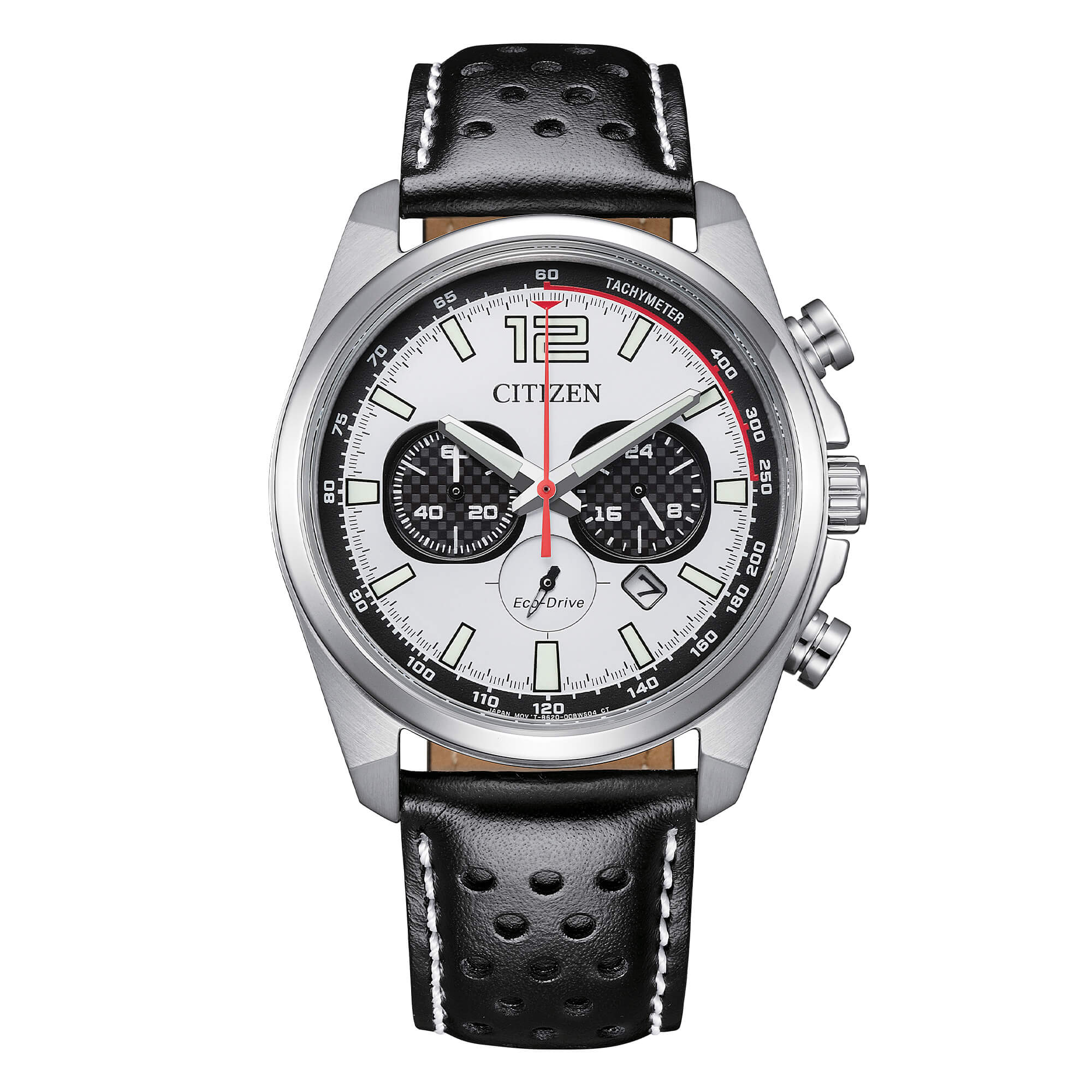 Orologio Uomo Citizen Blu Pilot Eco-Drive Cronografo Acciaio Data CA4640-09A
